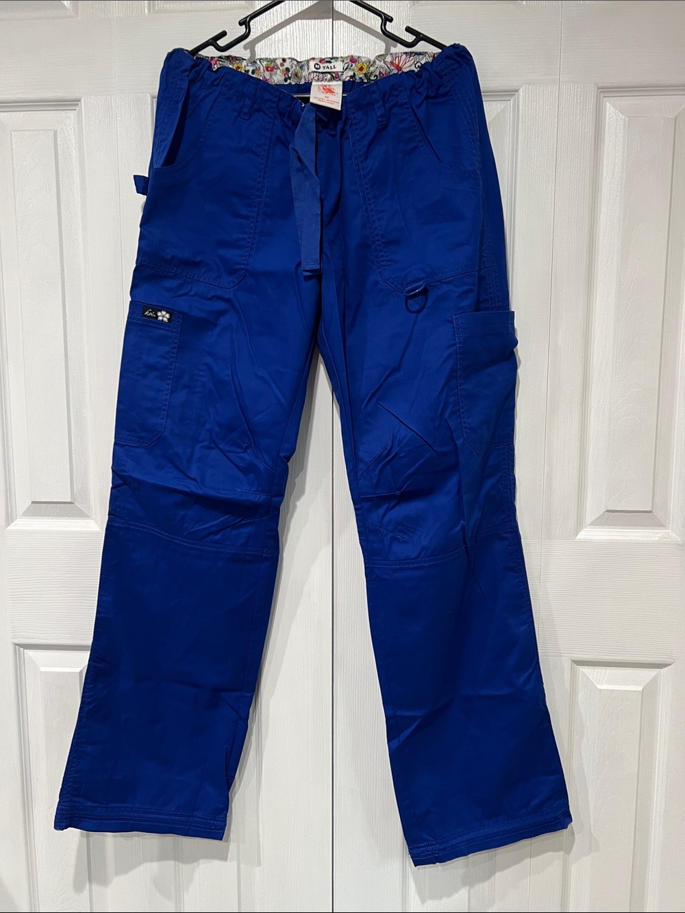 Koi Women’s Cargo Scrub Pants in Royal Blue